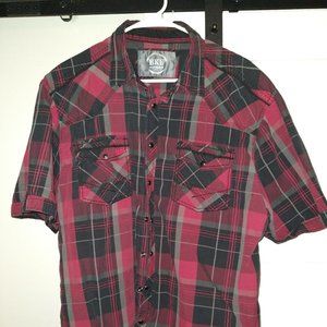 BKE Button Down S/S Shirt XXL Athletic Fit